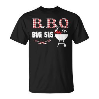 Baby Bbq Big Sis Shower Birthday Party Family Matching T-Shirt - Thegiftio UK
