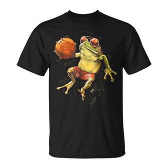 Baloncesto Ranaapo Obra De Arte Amante Del Baloncesto Animal Camiseta unisex - Regaloses