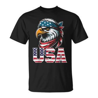 Bandana Drapeau Américain Aigle Américain 4 Juillet Pour Hommes S Enfants T-Shirt - Cadeauxyz
