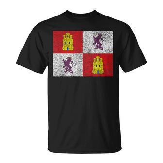 Bandera Castile Y Leon España Castillo Y León Columbus Camiseta unisex - Regaloses