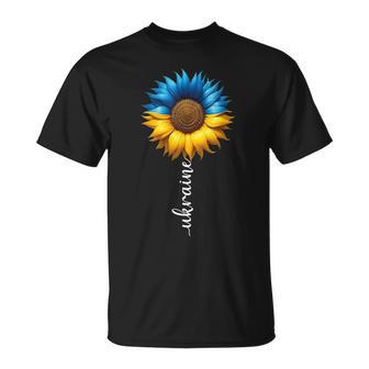 Bandera De Ucrania Girasolintage Ucrania Apoyo Ucrania Camiseta unisex - Regaloses