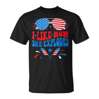 I Like How He Bangs Fireworks Clothes T-Shirt - Thegiftio UK