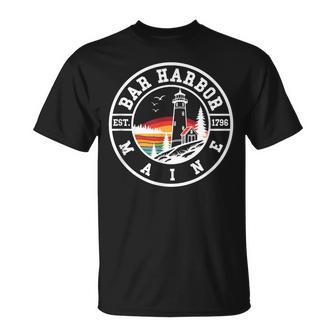 Bar Harbor Maine Throwback Classic T-Shirt - Thegiftio UK