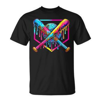 Baseball Drip For Boys & Girls Ice Cream Drip Youth Baseball T-Shirt - Thegiftio UK
