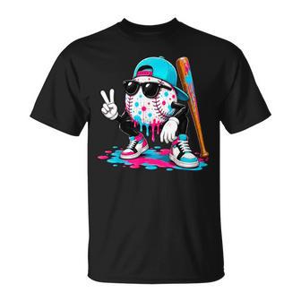 Baseball Drip For Boys Ice Cream Drip Baseball Sport Lover T-Shirt - Thegiftio UK