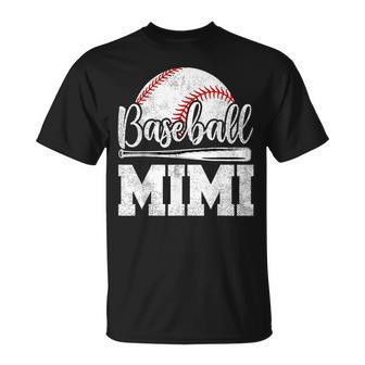 Baseball Mimi Baseball Player Game Day Mother's Day T-Shirt - Thegiftio UK