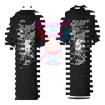 Baseball Mom Dad Son Ice Cream Drip Respect The Drip T-Shirt - Thegiftio