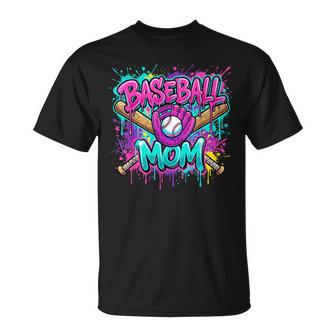 Baseball Mom Drip Mama Of Both Mother's Day Game Day Womens T-Shirt - Monsterry