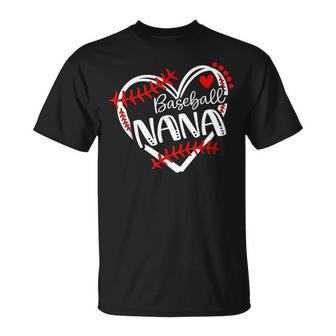 Baseball Nana Proud Grandma Baseball Love T-Shirt | Seseable UK