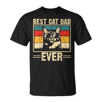 Best Cat Dad Ever Cat Dad Lover Father's Day Cat Daddy T-Shirt - Monsterry
