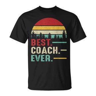 Best Coach Ever Retrointage Coach Regalo De Cumpleaños Camiseta unisex - Regaloses