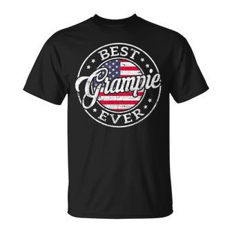 Best Grampie Ever Usa Flag Fathers Day Family T-Shirt - Thegiftio UK