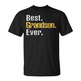 Best Grandson Ever Vintage Father's Day T-Shirt - Thegiftio UK