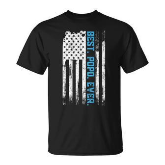 Best Popo Ever American Usa Flag Father’S Day For Popo Men T-Shirt - Monsterry UK