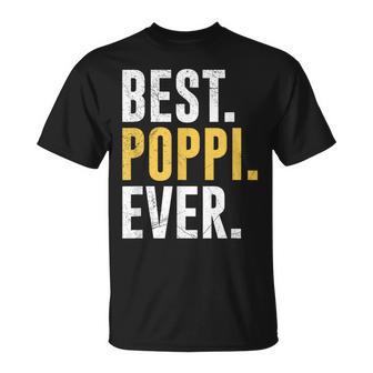 Best Poppi Ever Grandpa Father's Day T-Shirt - Thegiftio UK