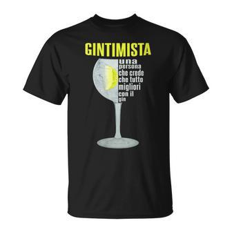 Bevitore Di Gin E Tonic Maglietta - Novitaregali
