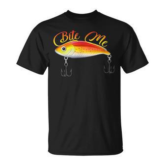 Bite Me 釣りルアー シャツ Tシャツ - Kawaiitshirt