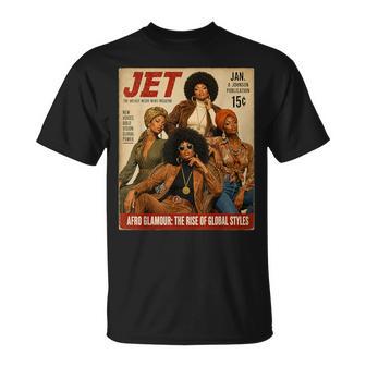 Black Is Beautiful Afro Glamour 70S Aesthetic Black History T-Shirt | Seseable UK