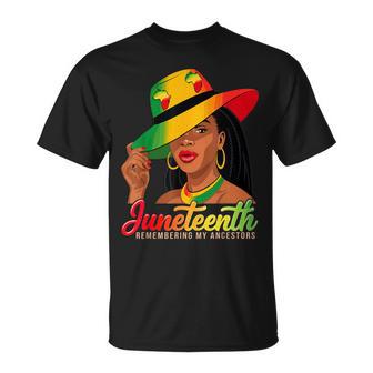Black Freedom Junenth 1865 Remembering My Ancestor T-Shirt - Thegiftio UK