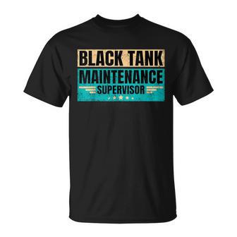 Black Tank Maintenance Supervisor Father's Day T-Shirt - Thegiftio UK