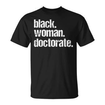 Black Woman Doctorate Afro Doctor Black History Month T-Shirt - Monsterry