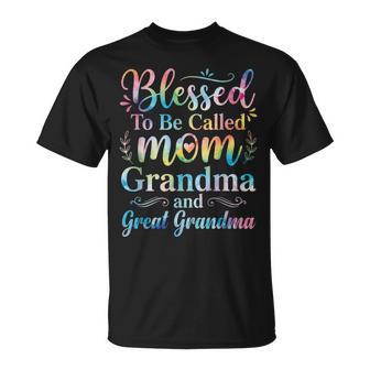 Blessed To Be Called Mom Grandma Great Grandma Mother's Day T-Shirt | Mazezy