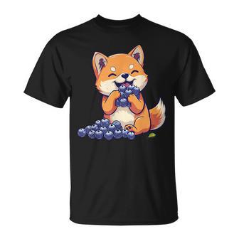Blueberry Dog Dessin Myrtilles Chien Mignon Imprimé Animal T-Shirt - Cadeauxyz