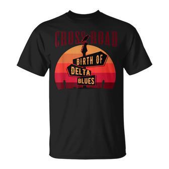 Blues Gitarristen Und Rock Music Fan Oder Delta Blues T-Shirt - Seseable