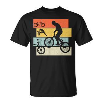 Bmx Fahrrad Bicycle Cyclist Jungen Boys Retro T-Shirt - Seseable