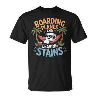Boarding Planes Leaving Stains Embarrassing Airport T-Shirt - Thegiftio UK