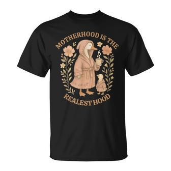 Boho Motherhood Is The Realest Silly Goose Hood Mother T-Shirt - Thegiftio