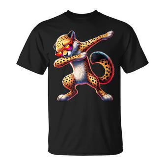 Bonitas Y Divertidas Gafas Deol Para Niños Dabbing Cheetah Para Bailar Camiseta unisex - Regaloses
