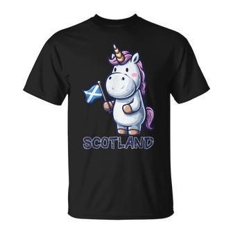 Bonito Disfraz De Unicornio De Escocia Para Niños Y Niñas Camiseta unisex - Regaloses