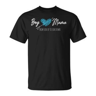 Boy-Mama From Son Up To Son Down Mother's Day Mommy Mom Life T-Shirt - Monsterry