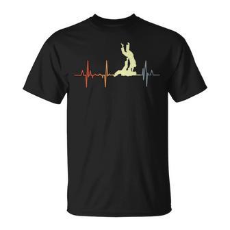 Brazilian Jiu Jitsu Cardiograma Artista Marcial Camiseta unisex - Regaloses