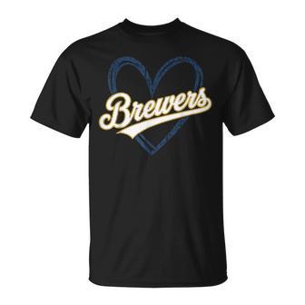 Brewers Name Retro Vintage For Boy Girl T-Shirt | Mazezy