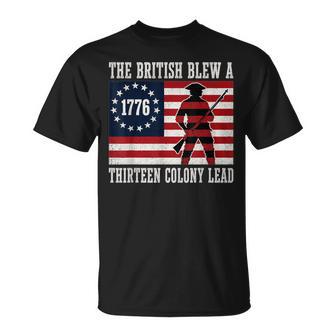 The British Blew A 13 Colony Lead 4Th Of July 1776 T-Shirt - Monsterry