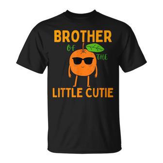 Brother Little Cutie Orange Fruit 1St Birthday Family Party T-Shirt - Thegiftio