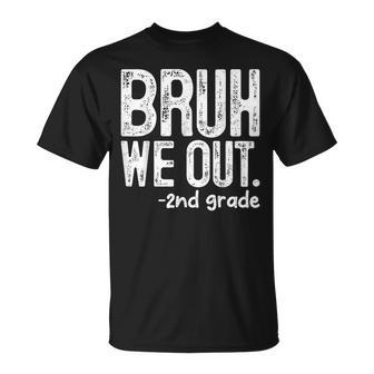 Bruh We Out 2Nd Grade Last Day Of School Teachers Boys Kids T-Shirt - Thegiftio UK