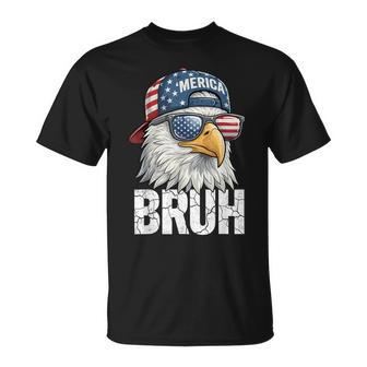 Bruh Merica Bald Eagle 4Th Of July Usa American Freedom Cool T-Shirt - Thegiftio