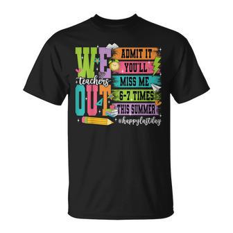 Bruh We Out Teachers Admit It You'll Miss Me 6 7 Times Bruh T-Shirt - Thegiftio