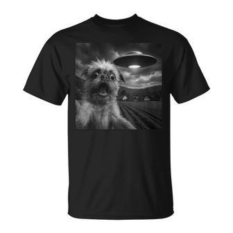 Brussels Griffon Ufo Encounters Selfie T-Shirt - Thegiftio UK