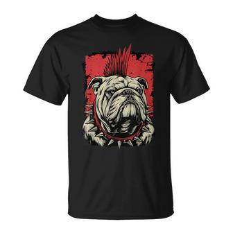 Bulldog Inglés Punk Camiseta unisex - Regaloses