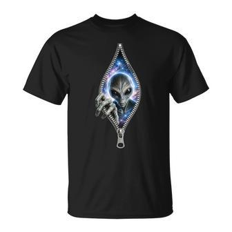 Cadeau Original Ovni Alien Extraterrestre Ufo Trompe Œil 3D T-Shirt - Cadeauxyz