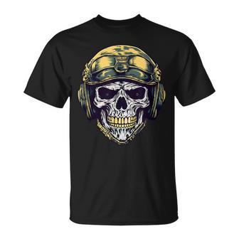 Calavera Táctica Militar Cascooldado Camiseta unisex - Regaloses