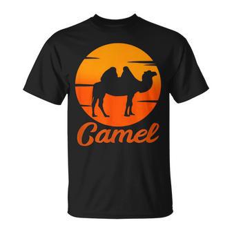Camel Atardecerintage Árabe Camel Animal Camello Amante Camiseta unisex - Regaloses