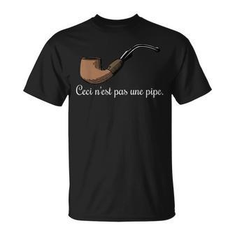 Camisa Ceci N'est Pas Une Pipe Esto No Es Una Pipa Camiseta unisex - Regaloses