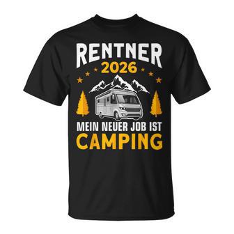 Camper Wohnmobil Ruhestand 2026 Camping Rentner T-Shirt - Seseable