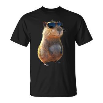 Capibara Con Gafas Deol Be Capy Capibara Roedor Camiseta unisex - Regaloses
