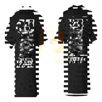 Cat Daddy Chats Papa Père Chat De Maison Papa Fête Des Pères T-Shirt - Cadeauxyz